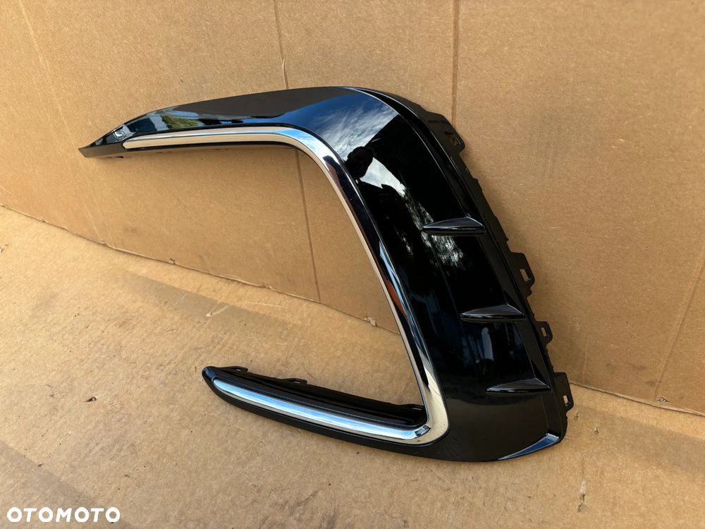 VW TIGUAN II LIFT R-LINE LEWA KRATKA ZDERZAKA PRZEDNIA CHROM KRATKI ZDERZAKA ORYGINALNA 5NA853661H 5NA853661J  5NA853665J 5NA853211G CZARNA - 10