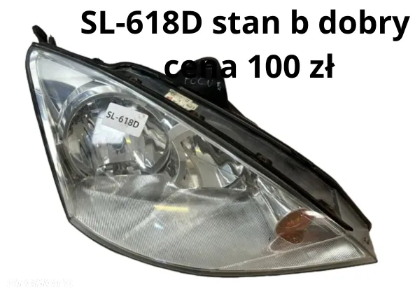 Fiat Idea Multipla Lift 04-12r 08-661-1144R  51747604 /  Ford Focus MK1 02 Lift Lampa prawy przód reflektor prawy 2M51-13W029-BD / HYUNDAI Atos Prime 92202-055 99>03 Tania wysyłka 10 zł - 11