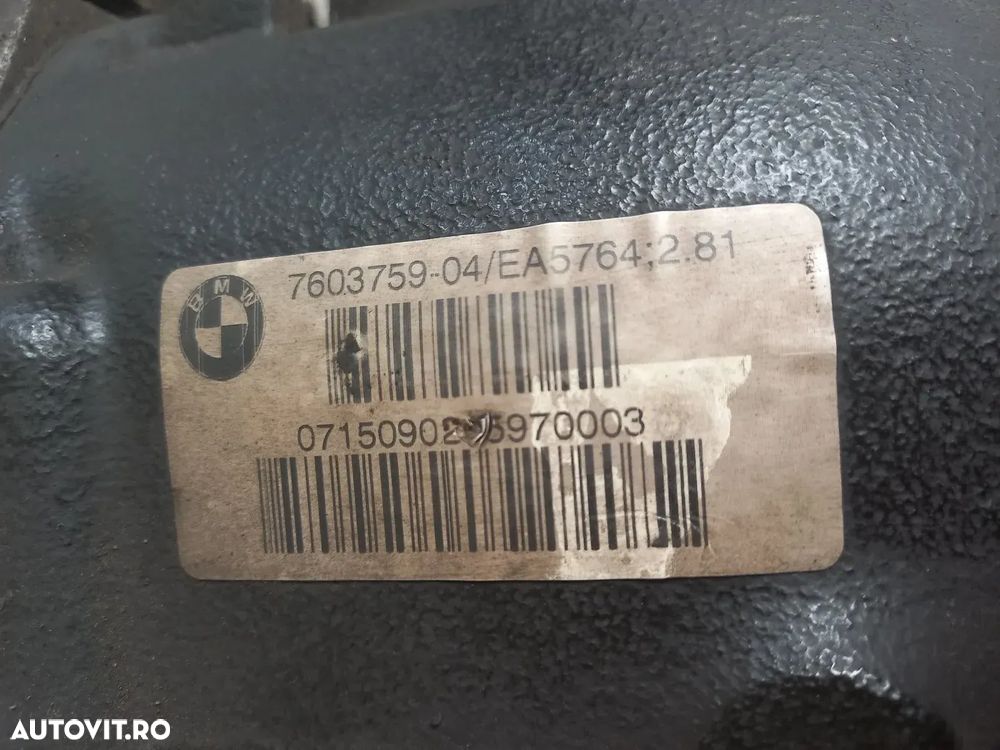 Grup Diferential Spate Bmw Raport 2.81 Cod  F30 F31 F32 F33 F34 F36 F20 F21 F22 Etc. Grup Spate Bmw - 5