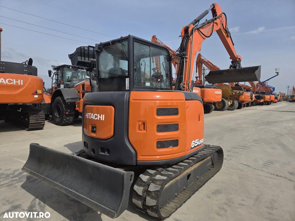 Hitachi ZX65USB-6, 2019, 2.006h, 6,5 TONE, CUPLA RAPIDA+2 CUPE EXCAVARE NOI+1 cupa taluz, inst picon pe brate, instal hidr rotire pe brate, LAMA NIVELARE, ad sapare 4,5m, ridica 4t, AC, posibilitate leasing-PROMOTIE 41900EUR+Tva - 16