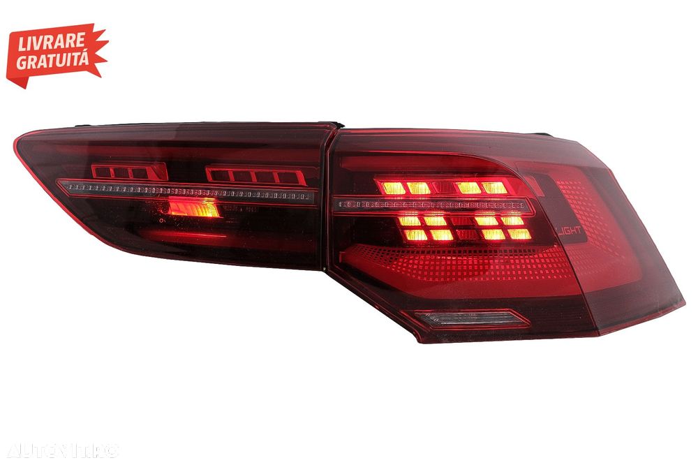 Stopuri Full LED VW Golf VIII Hatchback Mk8 MQB (2020-Up) cu Semnal Dinamic Secven- livrare gratuita - 6