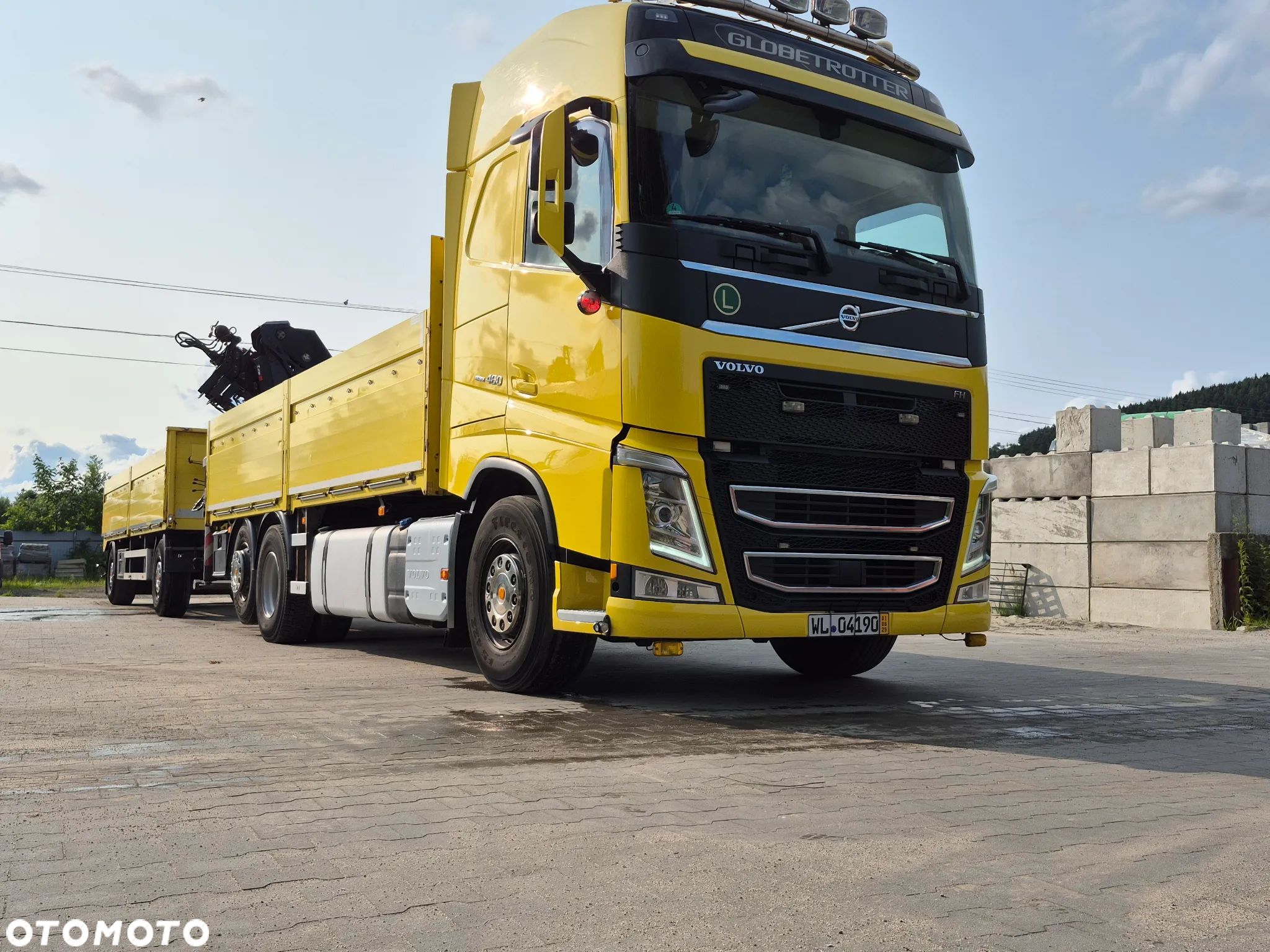 Volvo ZESTAW VOLVO 460 +HIAB 211EP-3 HIDUO +ROTATOR +PRZYCZEPA - 1