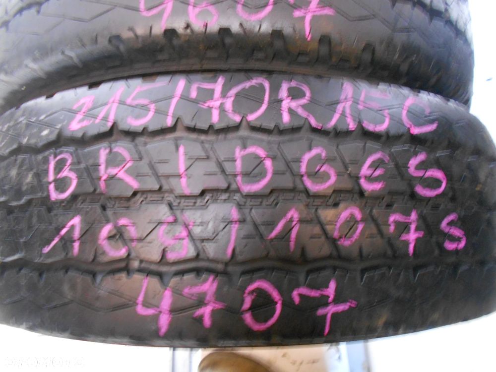 OPONY 215/70R15C BRIDGESTONE DURAVIS R630 DOT 4707 10MM - 3