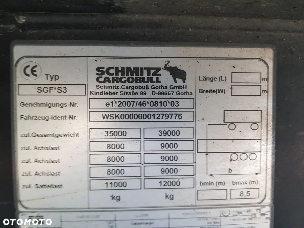 Schmitz Cargobull SKI24 8.2 39m³ - 10