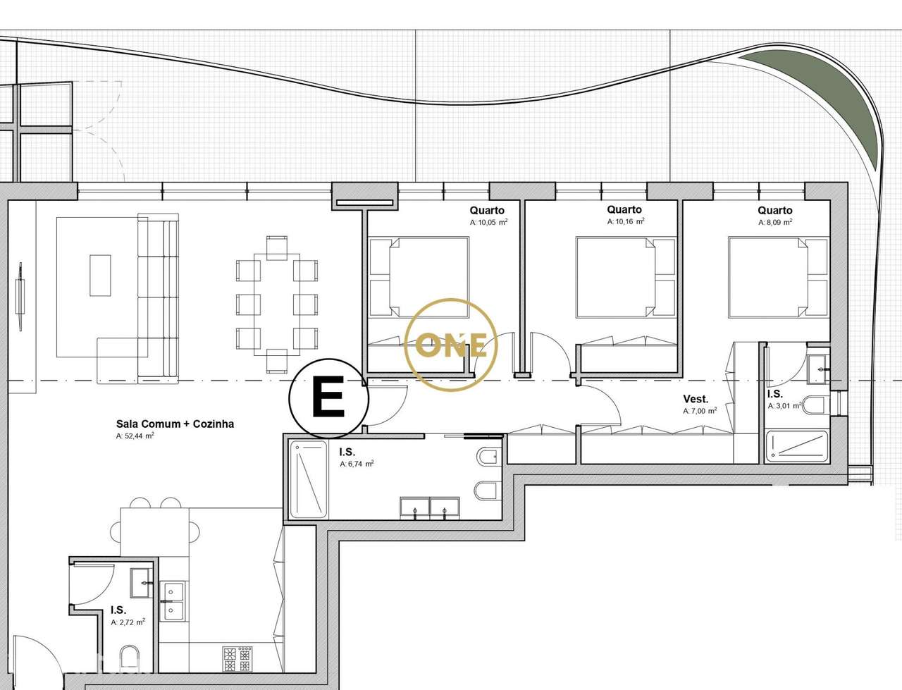 Apartamento T3 de Luxo em Fraião - Grande imagem: 4/36