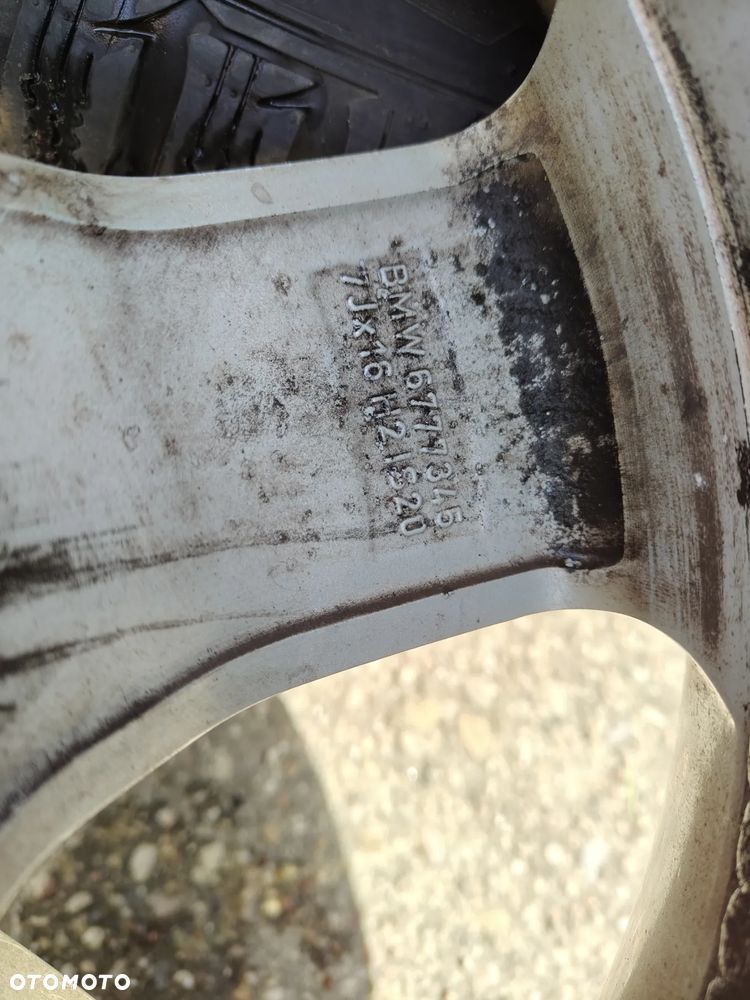 BMW E60 E61 Org Felgi ALUMINIOWE Alusy KOŁA 5X120 7J ET20 4x Nexen 16 Opony Zimowe - 9