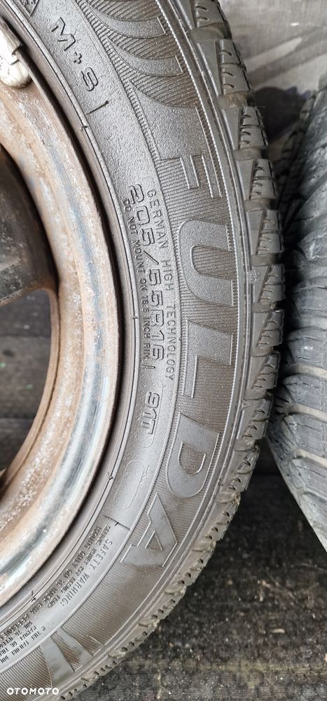 Felgi stalowe+OPONY Zimowe 205/55 R16  5x110 ET39  16" OPEL ASTRA H  ZAFIRA B Meriva B - 9