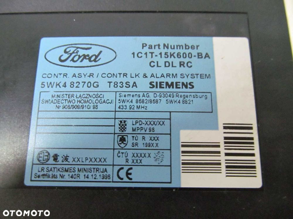 FORD TRANSIT 00-06 MODUL KOMFORTU 1C1T-15K600-BA - 7