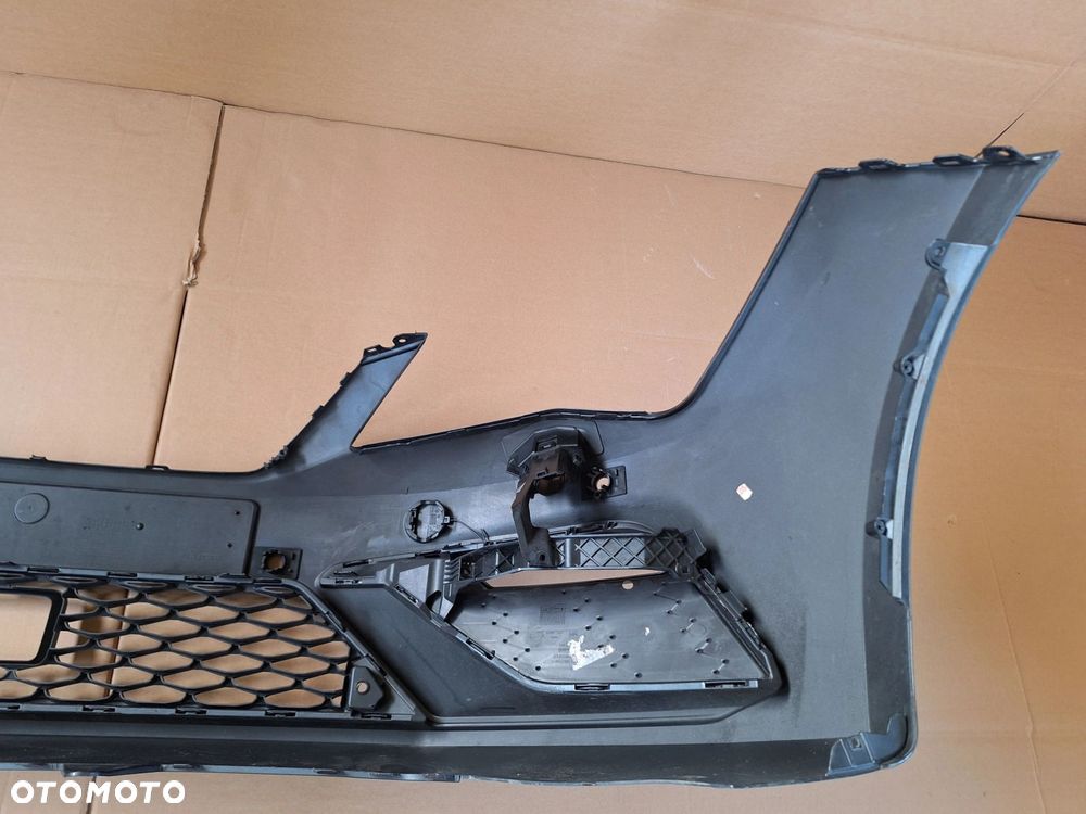 SEAT LEON III FR LIFT 16- 17-19r NIE KLEJONY! B.ŁADNY-SZARY MET. ZDERZAK PRZÓD PRZEDNI 5F0807221AB WYSYŁKA 24H - 13