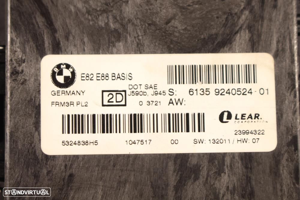 Módulo De Luzes Bmw 1 Coupé (E82)  61359240524 / 9240524 / 23994322 - 6