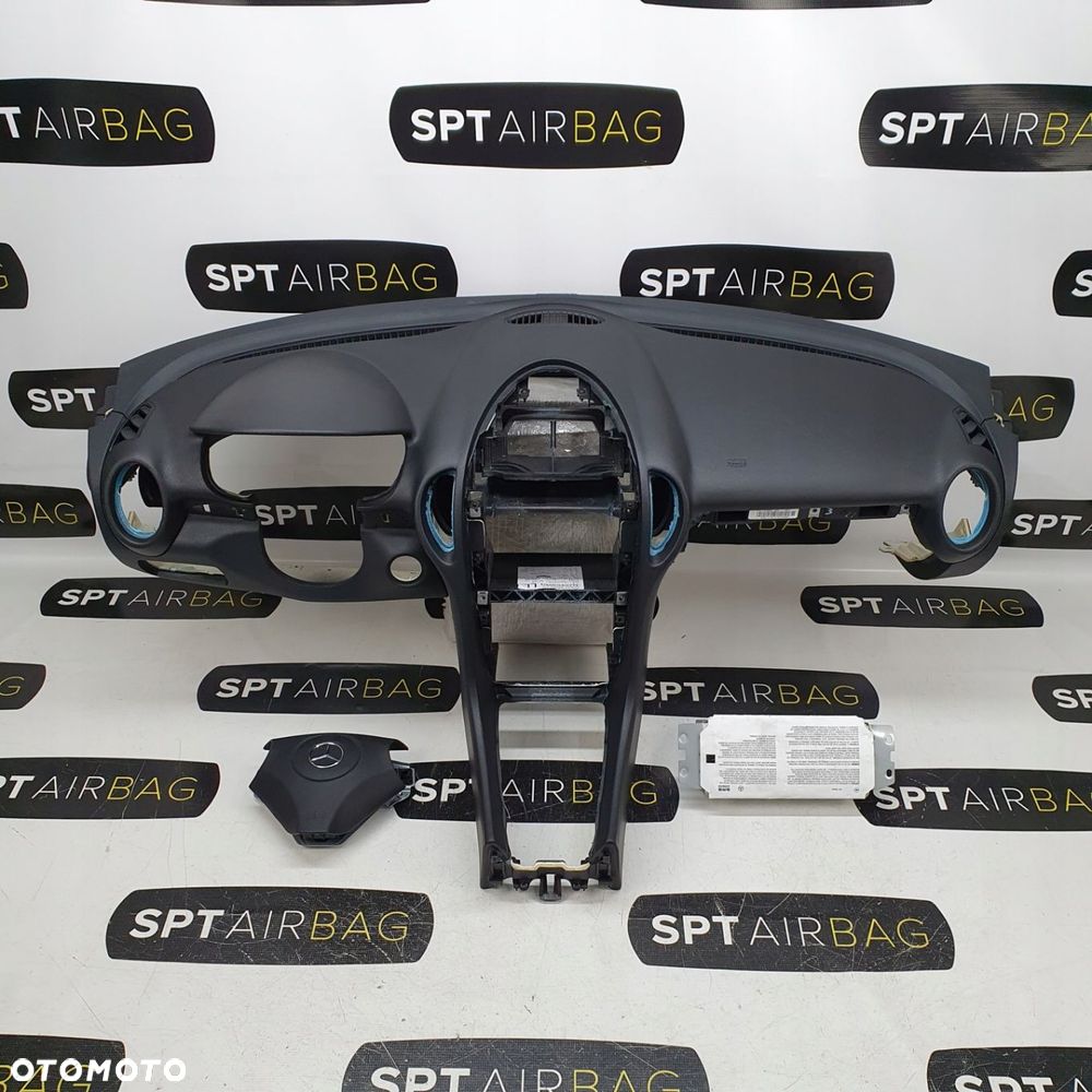MERCEDES SLK DESKA ROZDZIELCZA KONSOLA KOKPIT PULPIT PODUSZKI AIRBAG AIR BAG KIT SET - 1