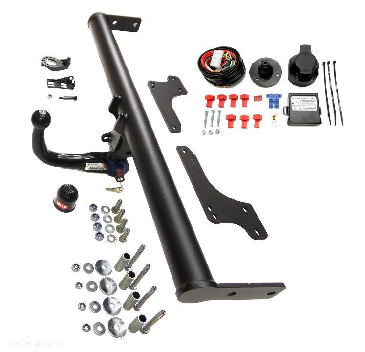 Hak Holowniczy Witter Automatycznie Wypinany Odpinany Pionowo Moduł 13 pin Dacia Duster FL13 2WD 4WD - 12