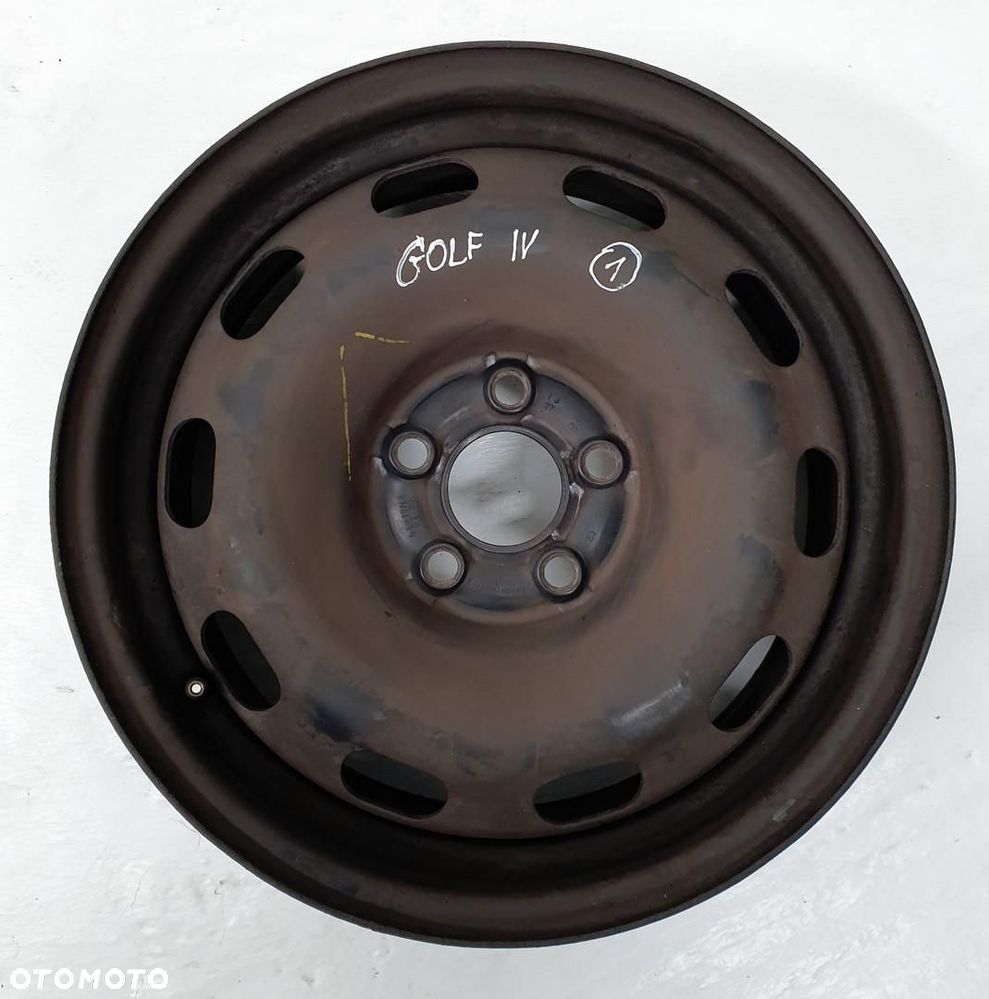 FELGA STALOWA 15 6J ET38 5x100 VW GOLF IV 1J0601027H 1SZT - 1