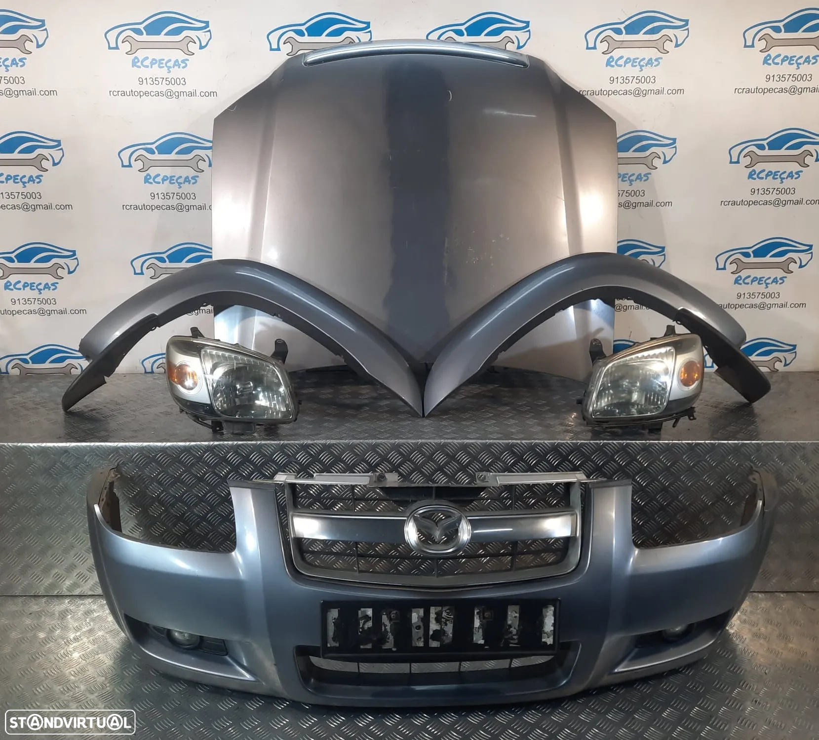 FRENTE MAZDA BT50 BT-50 PICKUP CAPOT CAPO PARA-CHOQUES PARACHOQUES ABA ABAS FRISO FRISOS GUARDA-LAMAS GUARDALAMAS OTICAS OPTICAS FORD RANGER - 18