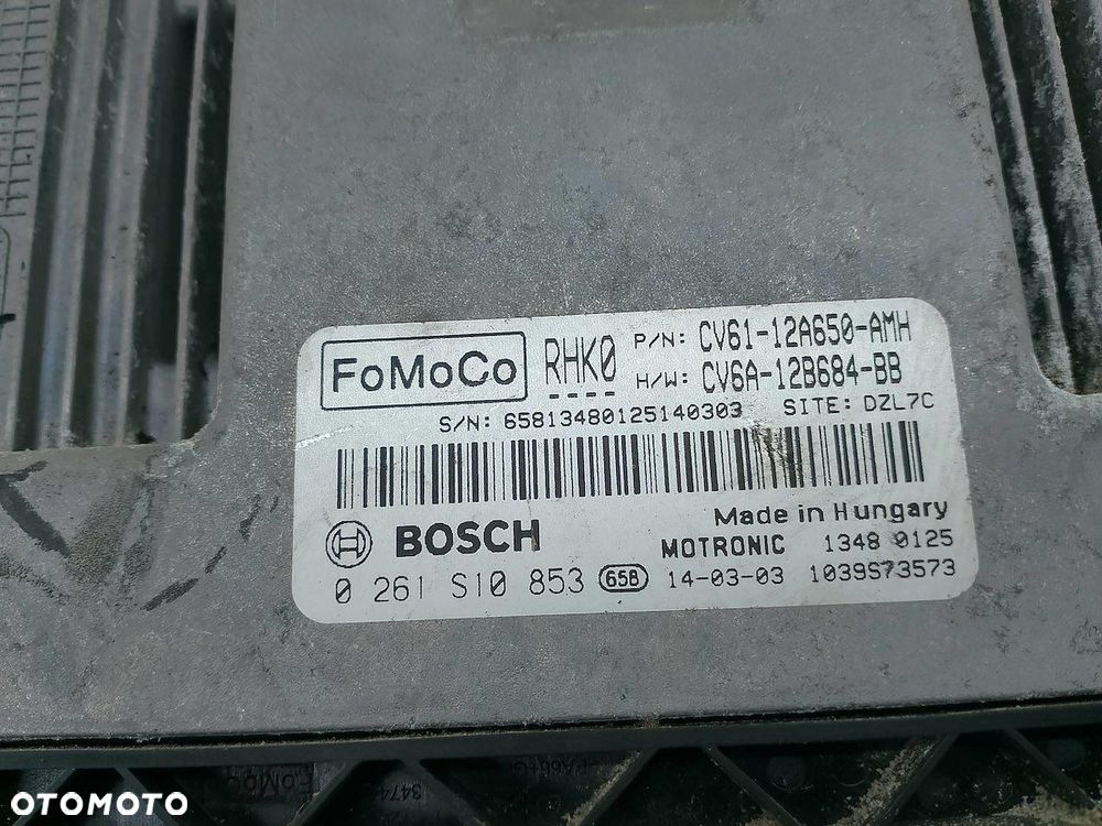 KOMPUTER, STEROWNIK FORD FOCUS MK3 CV61-12A650-AMH  CV6A-12B684-BB 1.0 - 6