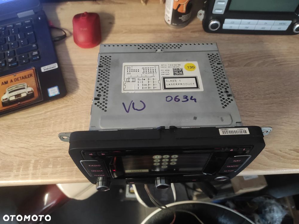RADIO ODTWARZACZ NAWIGACJA VW RNS 310 2 DIN 3C0035270 VW PASSAT B6 B7 CC SIROCCOGOLF 5 6 POLO 5 JETTA TIGUAN TOURAN CADDY EOS TRANSPORTER T5 ROZKODOWANE WYSYŁKA !!!!! - 4