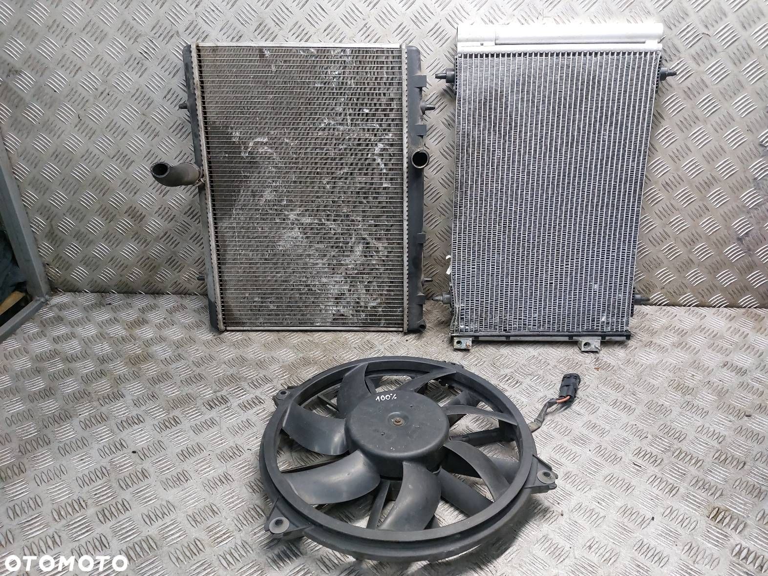 CHŁODNICE KOMPLET + WENTYLATOR PEUGEOT 308 I 1.6 VTI 9661571480 - 1