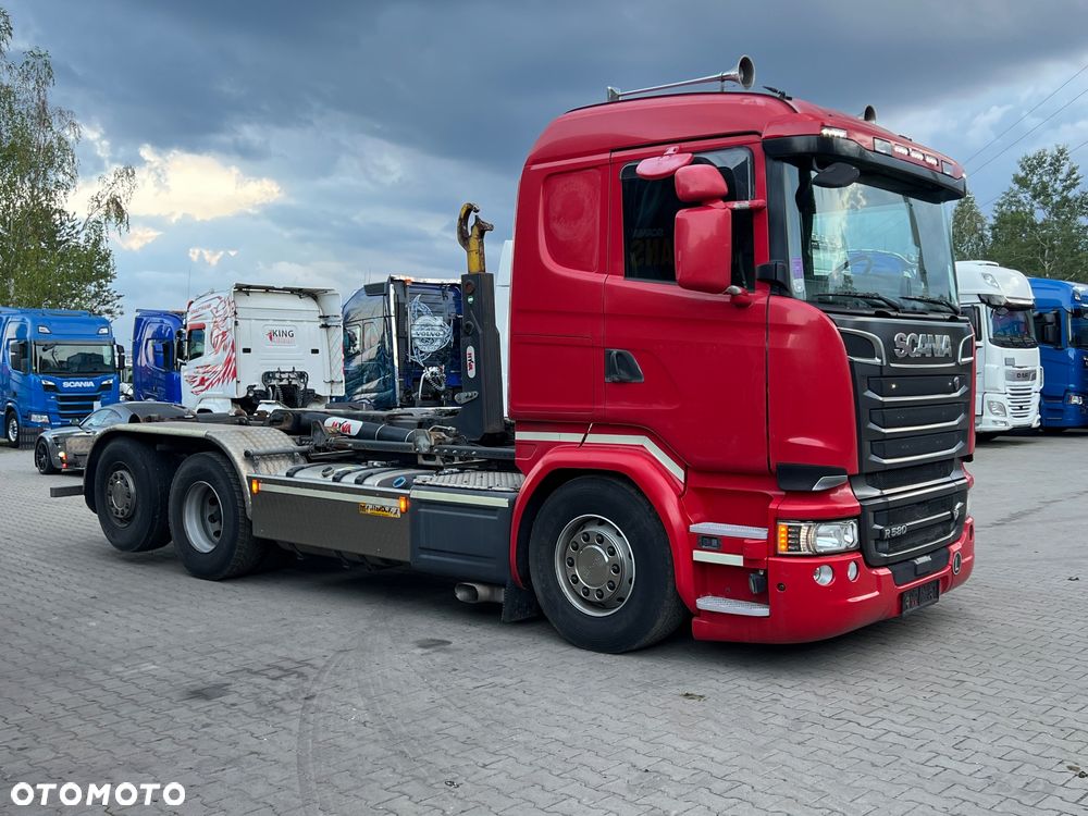 Scania R580 v8 Hakowiec multi lift huan łamany z Niemiec idealny stan cały na poduszkach Aso scania - 3
