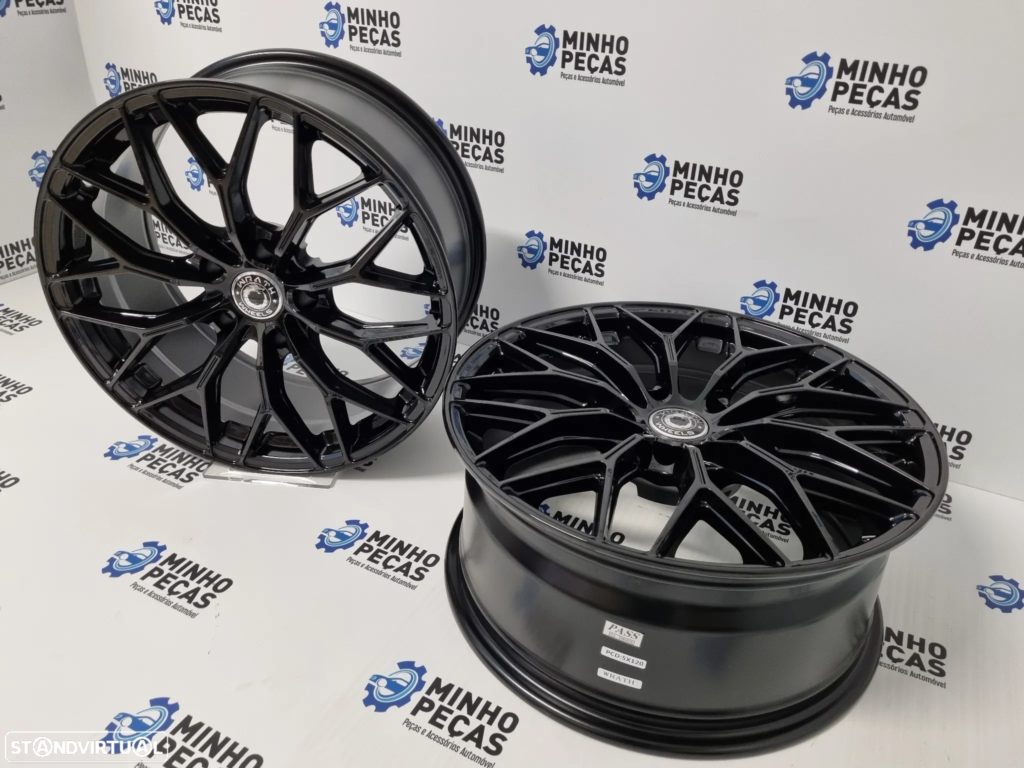Jantes Wrath (WF-16) em 18 (5x120) Preto Brilho - 5