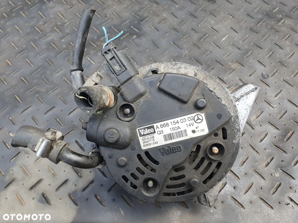 MERCEDES A W168 1.7CDI ALTERNATOR A6681540302 150A VALEO ORYGINAŁ - 4