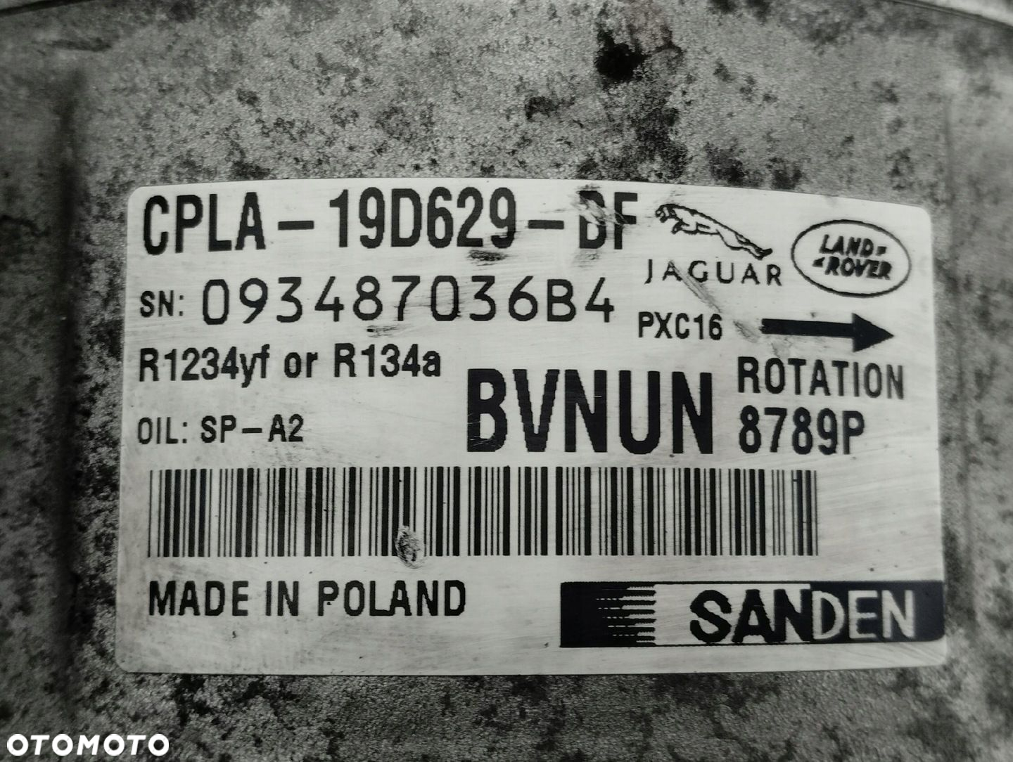 Sprężarka Klimatyzacji RANGE ROVER Rover Evoque CPLA-19D629-BF - 2