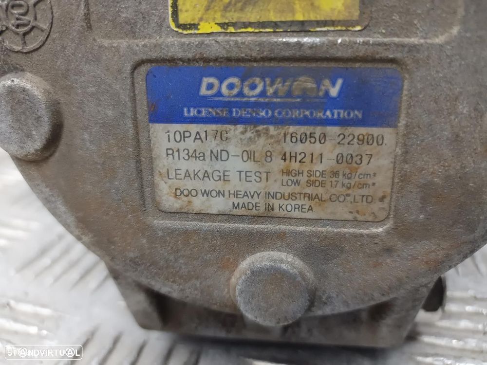 COMPRESSOR AR CONDICIONADO HYUNDAI TUCSON -1605022900 - 3