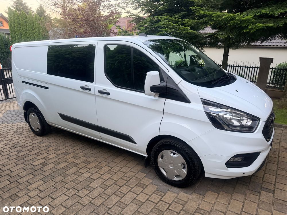 Ford Transit Custom BRYG. 6 OSÓB - L2H1 - SALON POLSKA - Bezwypadkowy - FAKTURA VAT 23% - Najmocniejsza Wersja 170km - PEŁNA HISTORIA SERWISOWA - ORYGINALNY PRZEBIEG - 6