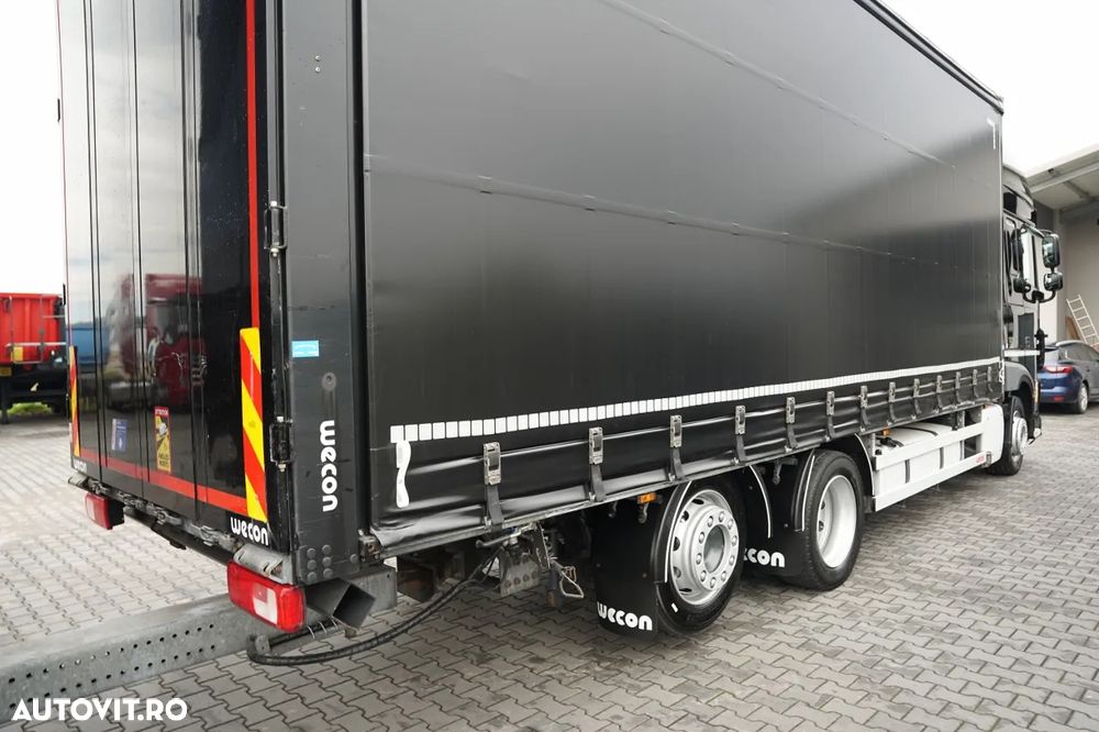 DAF XF 480 / 6X2 / ANSAMBLU TANDEM 120 M³ / ÎNCĂRCARE PRIN TRAVERSARE (DRIVE-THROUGH) / 7,7 M + 7,6 M / CLIMATIZARE STAȚIONARĂ / AXĂ LIFTABILĂ / PLAFON RIDICABIL / - 20