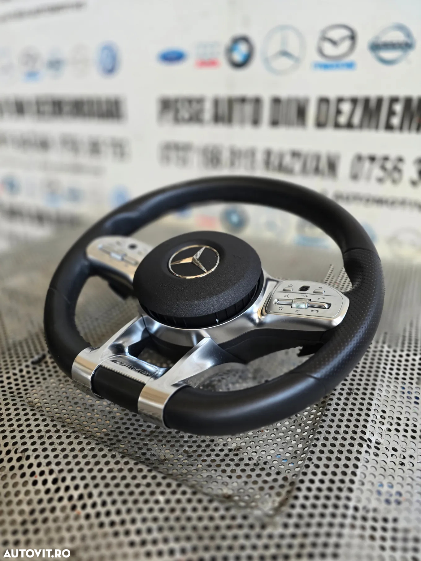 Volan Complet Cu Airbag Mercedes AMG Cu Padele Impecabil C/E Class W205 W213 Gle Cla Cls Glc - 2