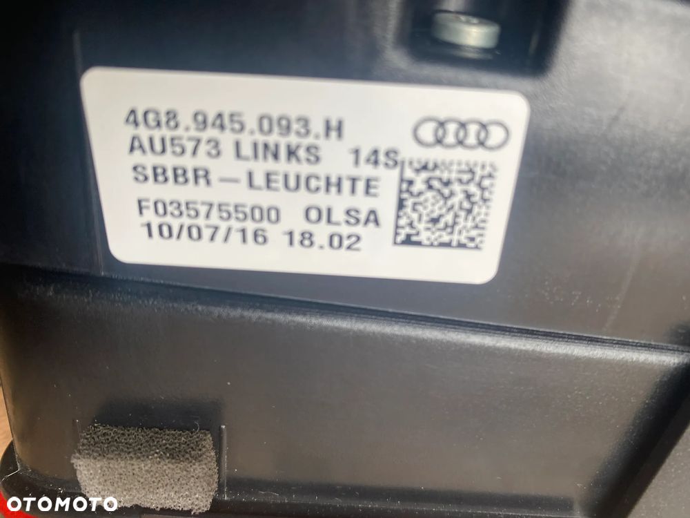 AUDI A7 C7 4G lift Lampy tył Komplet LED MATRIX 4G8945095H 4G8945093H 38km - 18