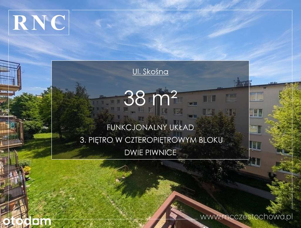 ul. Skośna | Słoneczne mieszkanie z balkonem do aranżacji | 38 m²