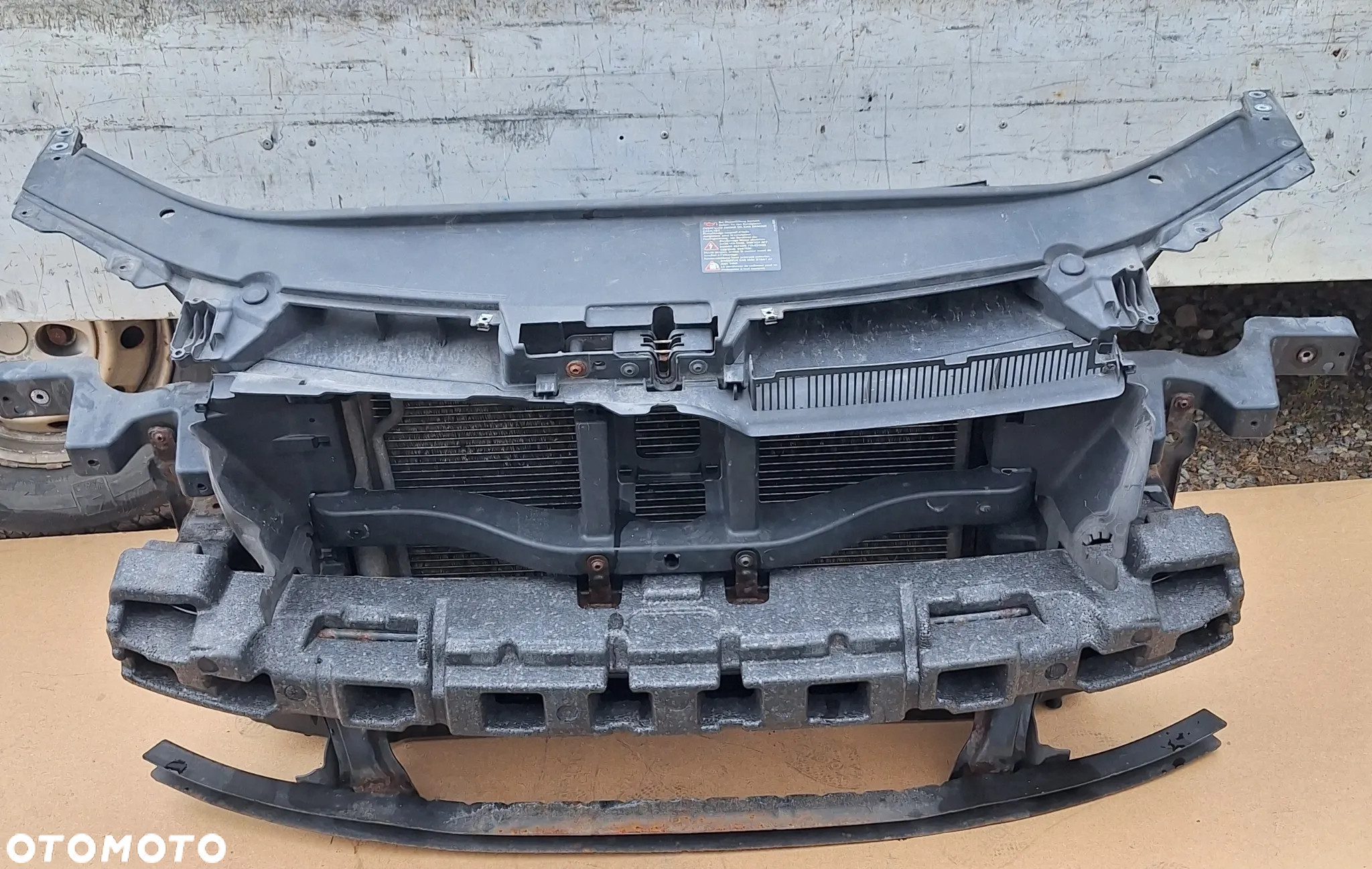 PAS PRZEDNI, BELKA, CHŁODNICE,WENTYLATORY- VW PASSAT B6-08R.-2,0TDI - 2