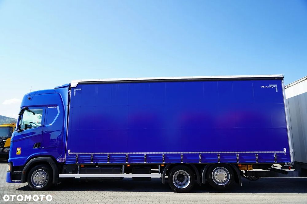 Scania S 450 / ZESTAW TANDEM / FIRANKA / 120 M3 / PRZEJAZDOWY / DACH PODNOSZONY / OŚ PODNOSZONA / - 9