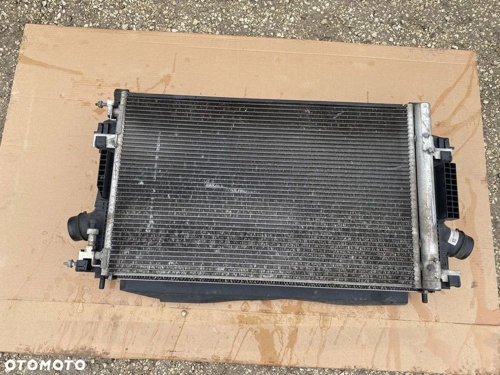 CHŁODNICA WODY KLIMATYZACJI INTERCOOLER KOMPLET OPEL ASTRA IV J 13267664 - 2