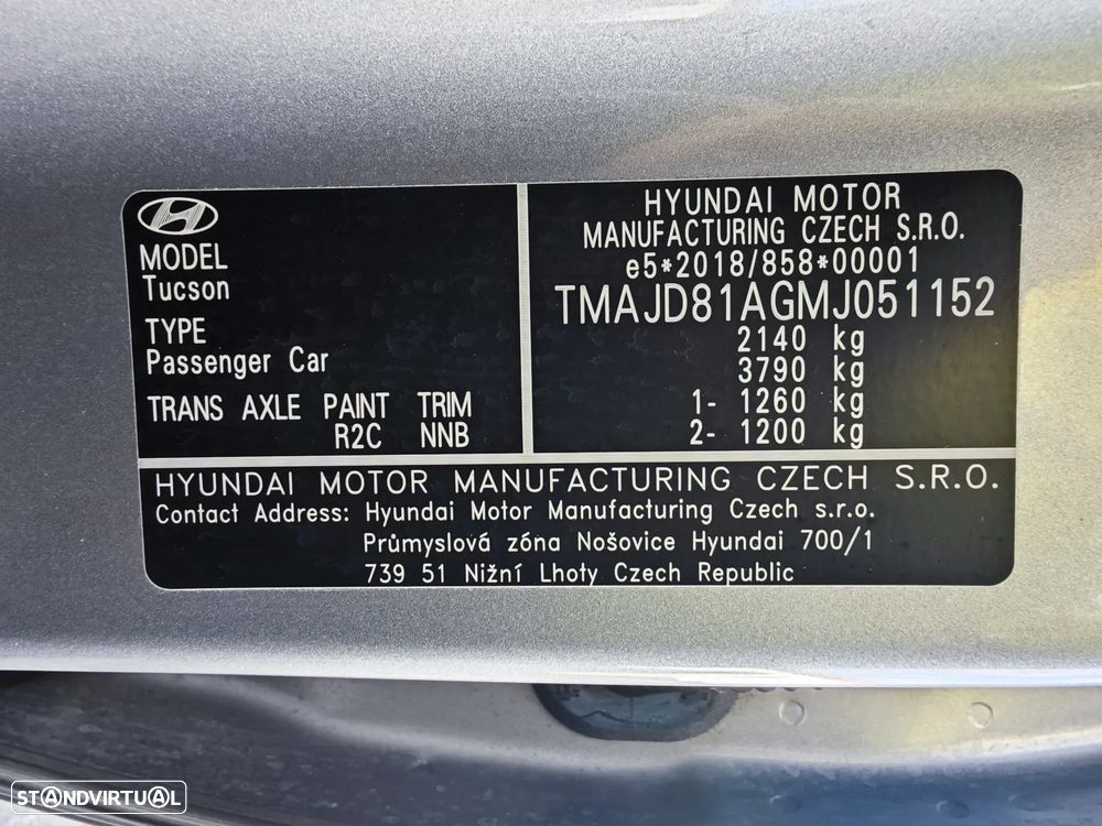 Hyundai Tucson 1.6 CRDi Vanguard DCT - 28
