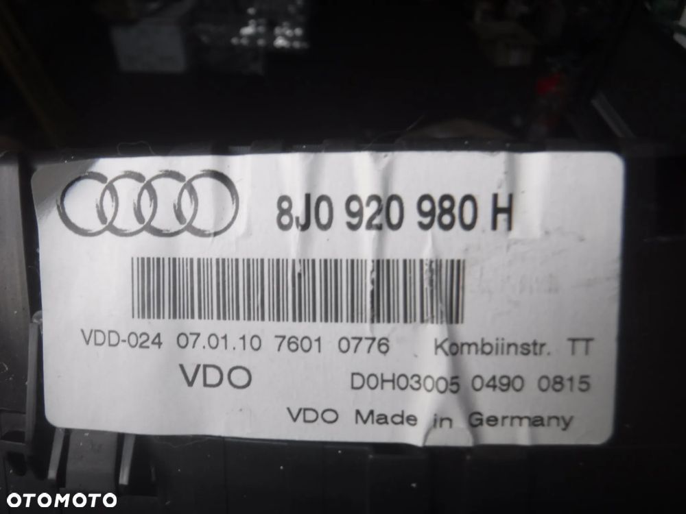 Audi TT 8J  licznik zegary 8J0920980H 2.0 TFSI - 2