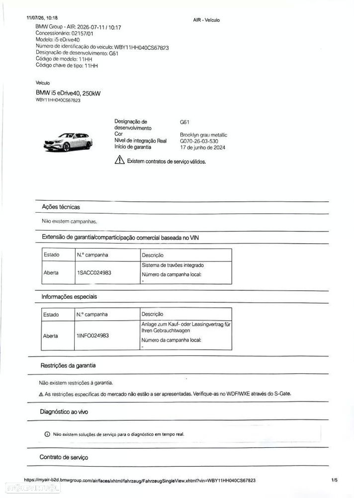 BMW i5 eDrive40 Pack Desportivo M Pro - 53