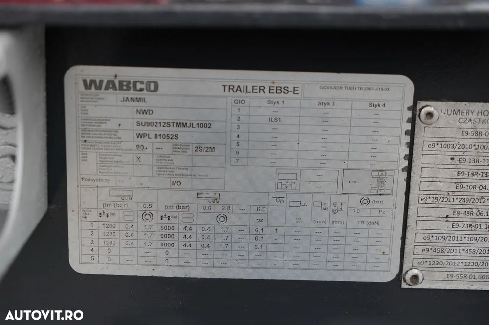 Janmil / BASCĂLĂ DIN OȚEL / 58 m³ / 2021 / HARDOX / AXE SAF / AXĂ RIDICABILĂ / PENTRU DEȘEURI - 22