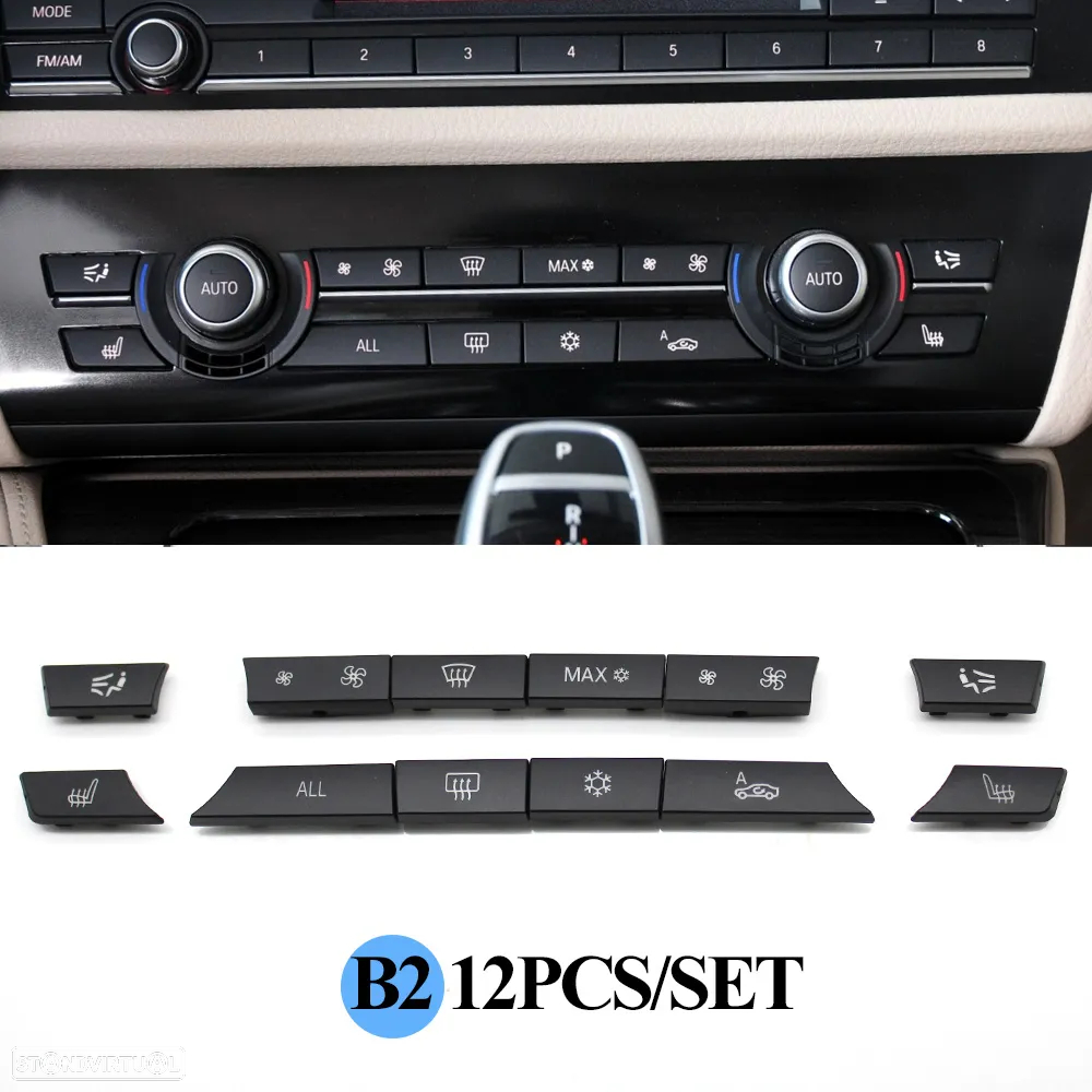 Botões Ar-condicionado Áudio e outros BMW série 5, 6, 7, X5, X6 - 7