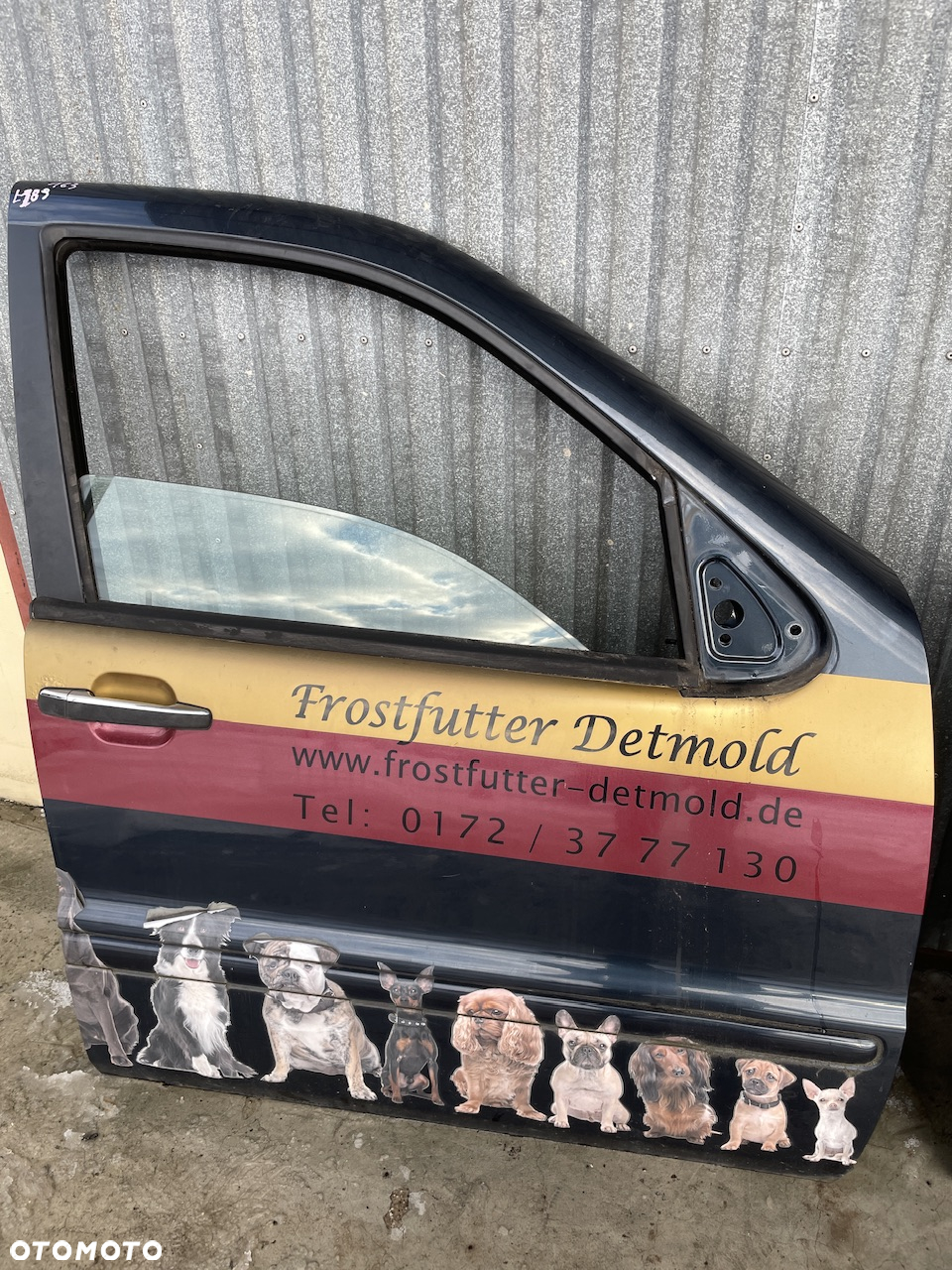 MERCEDES ML 163 drzwi przednie przod szyba zamek listwa granatowe 189 - 2