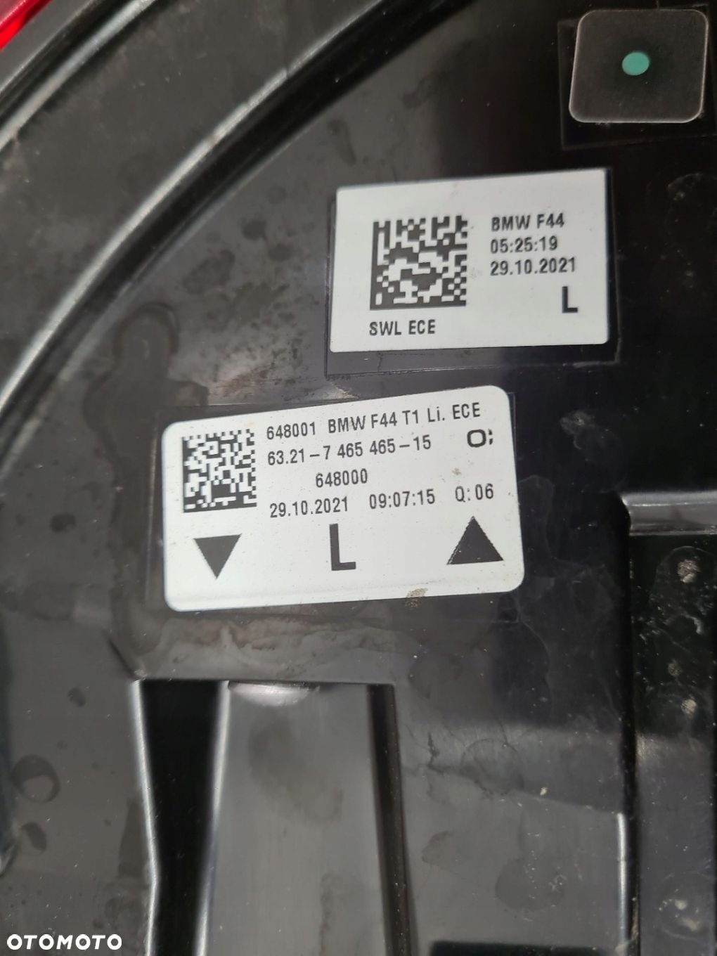BMW F44 LAMPA TYŁ PRAWA LEWA EU 7465465 7465466 - 4