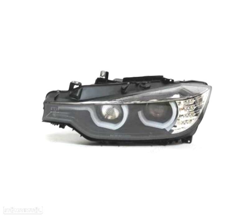 FARÓIS BMW F30 F31 XÉNON DRL 11-15 FUNDO PRETO - 2