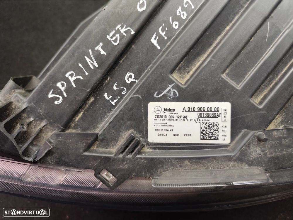 MERCEDES SPRINTER 907 910 FAROL ESQUERDO - FF689 - 5