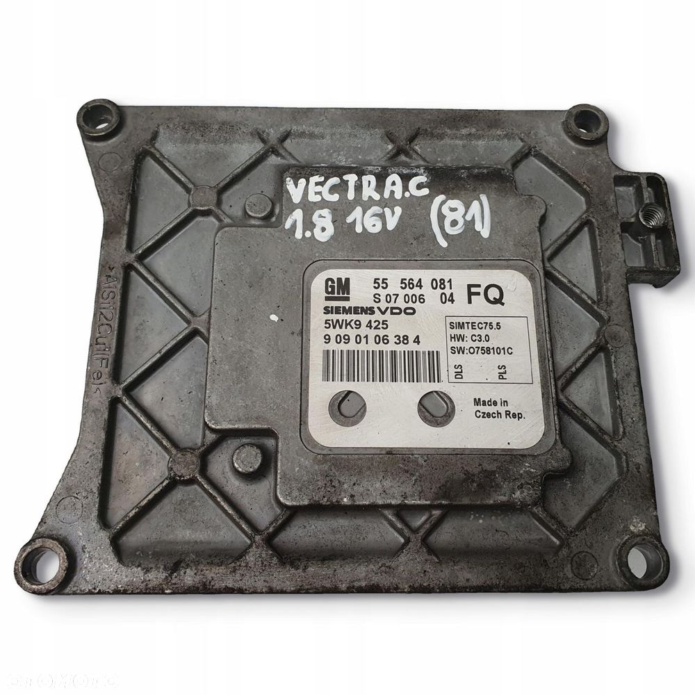 STEROWNIK SILNIKA Opel Vectra C 1.8 16V 55564081 5WK9 425 FQ - 2