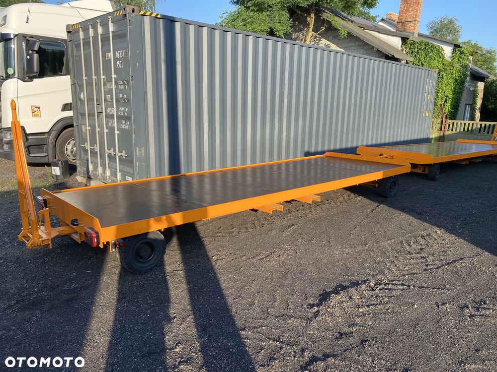 Ackermann Kampmann + Aretz KAMPA niemiecka przyczepa przemysłowa 6 ton  190x550cm dach + plandeka firanka, jak NOWA pociąg transportowy - 13