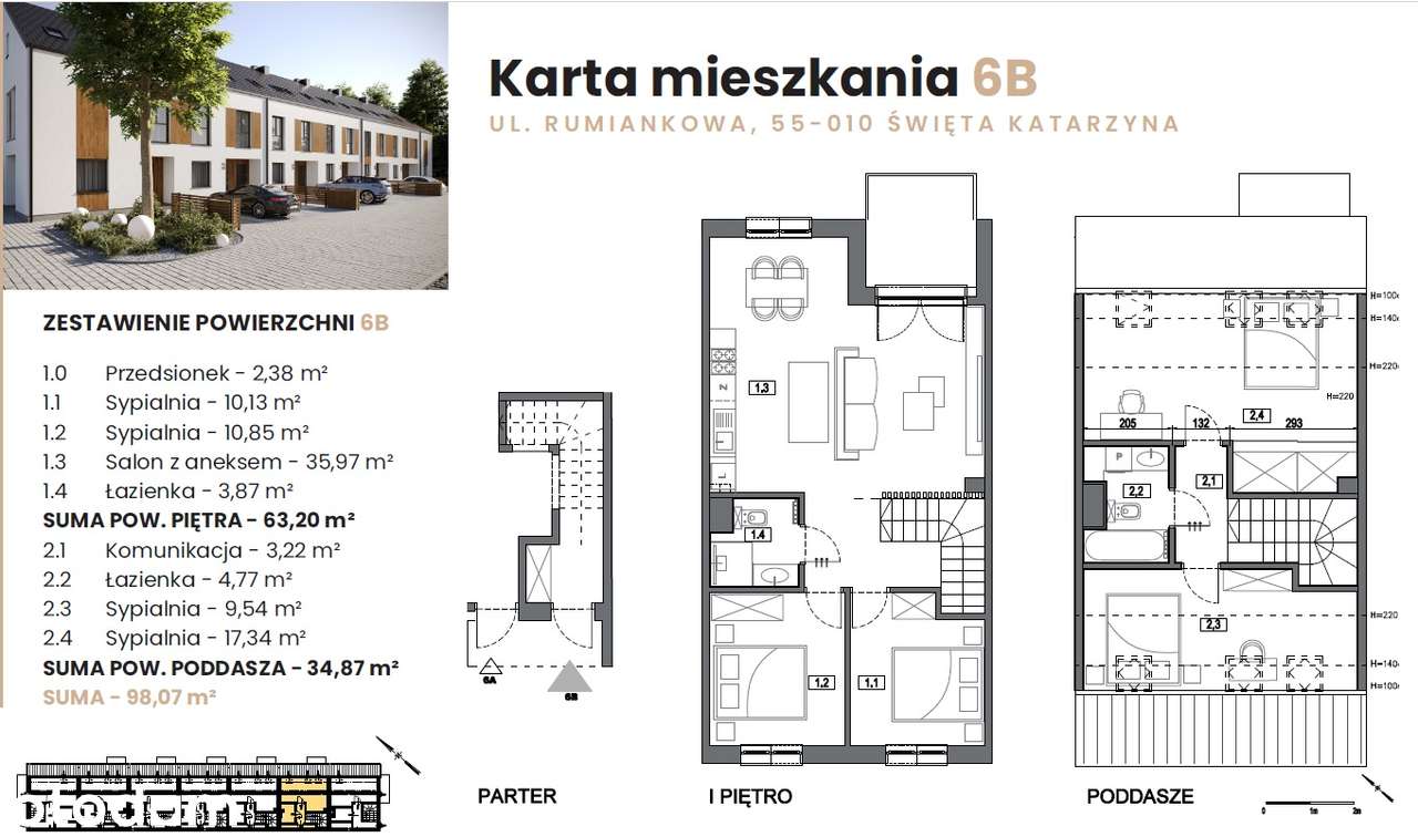 Rodzinny azyl na dwóch poziomach – 98 m² spokoju na kameralnym osiedlu