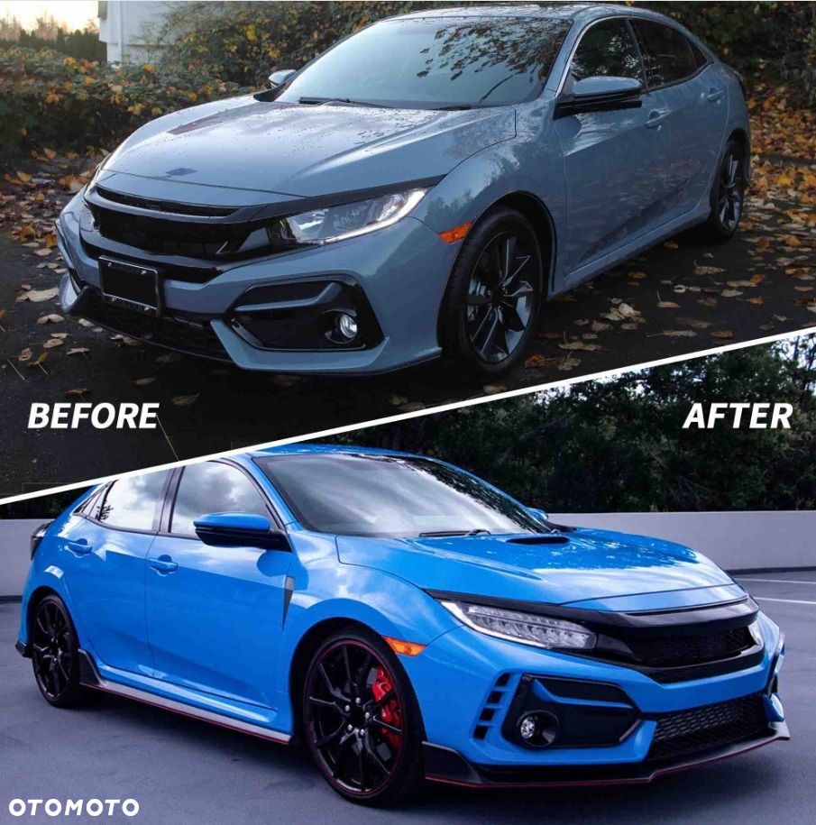 reflektor lampa kpl vland full led neon tuning honda civic x 10 2016-2021 - 13