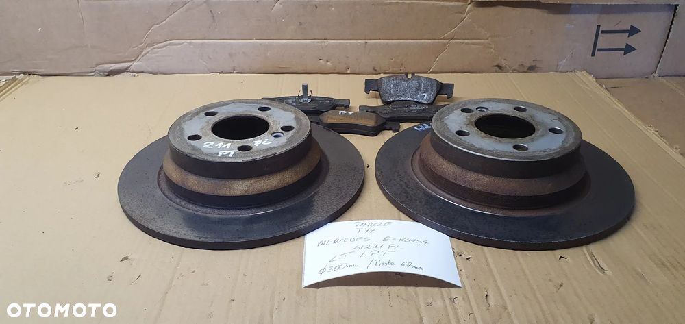 Tarcze hamulcowe tył tylne klocki 300mm Mercedes W211 Lift 2.2 CDI - 5