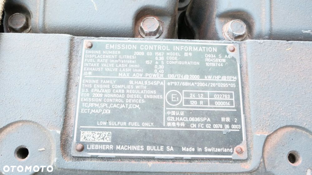 Silnik liebherr D934S  silnik w całości lub na części silnik nie odpalany - 2