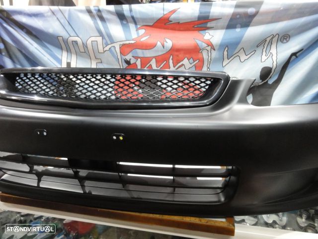 Para-choques frontal honda civic 1999-2001 2 / 3 / 4 portas em plástico ABS - 12
